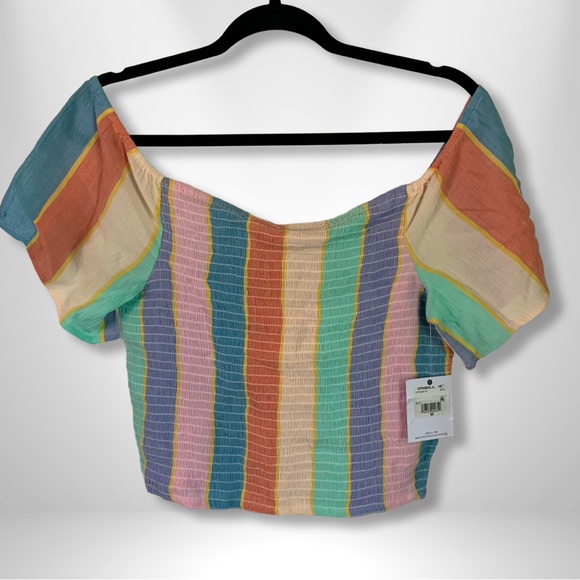 NWT O’Neill Ally Off The Shoulder Top, size M - Picture 2 of 9